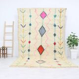Handmade wool Berber rug 299 x 187cm