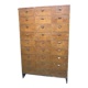 Meuble d'atelier à clapets vintage années 50 en bois