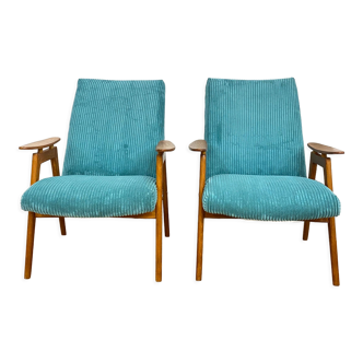 Vintage blue armchairs