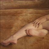Nu féminin du XXe siècle, peinture signée P. Sieffert