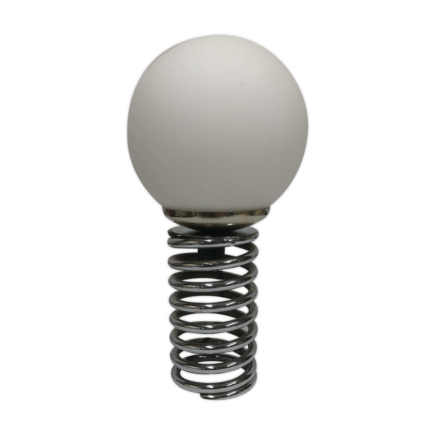 Lampe ressort design 1970