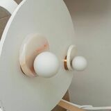 Pair of modern wall sconces Onyx and Opaline