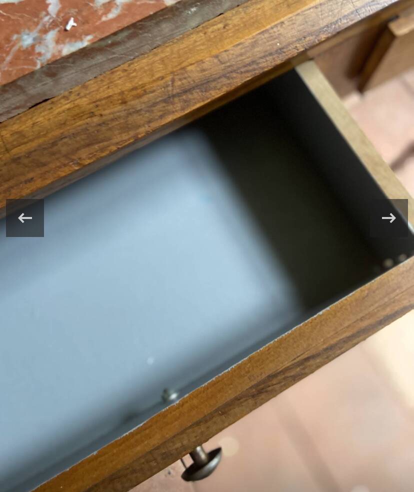 Art Deco dressing table in solid oak