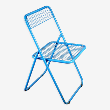 Chaise bleue Ted Net Niels Gammelgaard pour Ikea