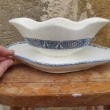 French vintage sauce boat, Salins E.C. Terre de Fer