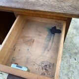 Vintage oak desk 4 drawers