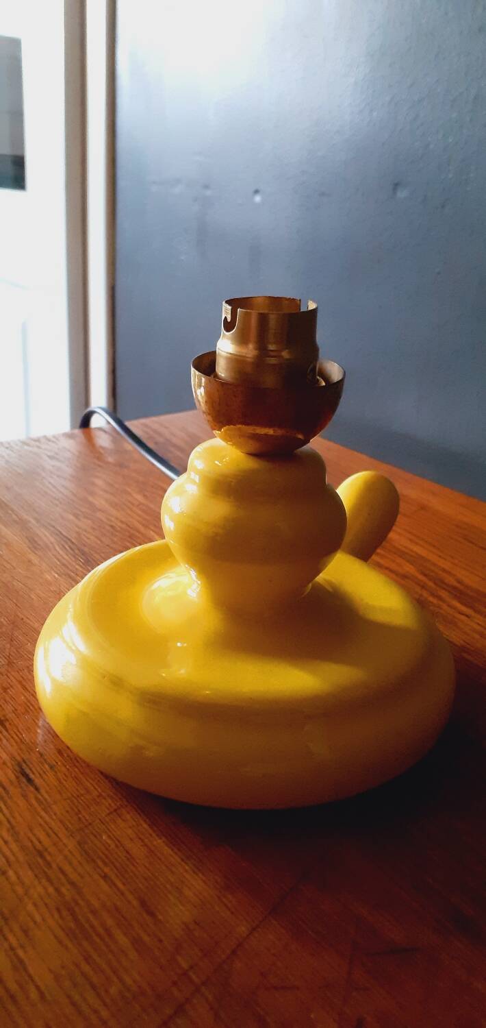 1950s ceramic lamp base in the shape of a hand candle holder