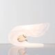 Murano blown shell shaped glass sculptural table lamp, La Murrina Italy 197