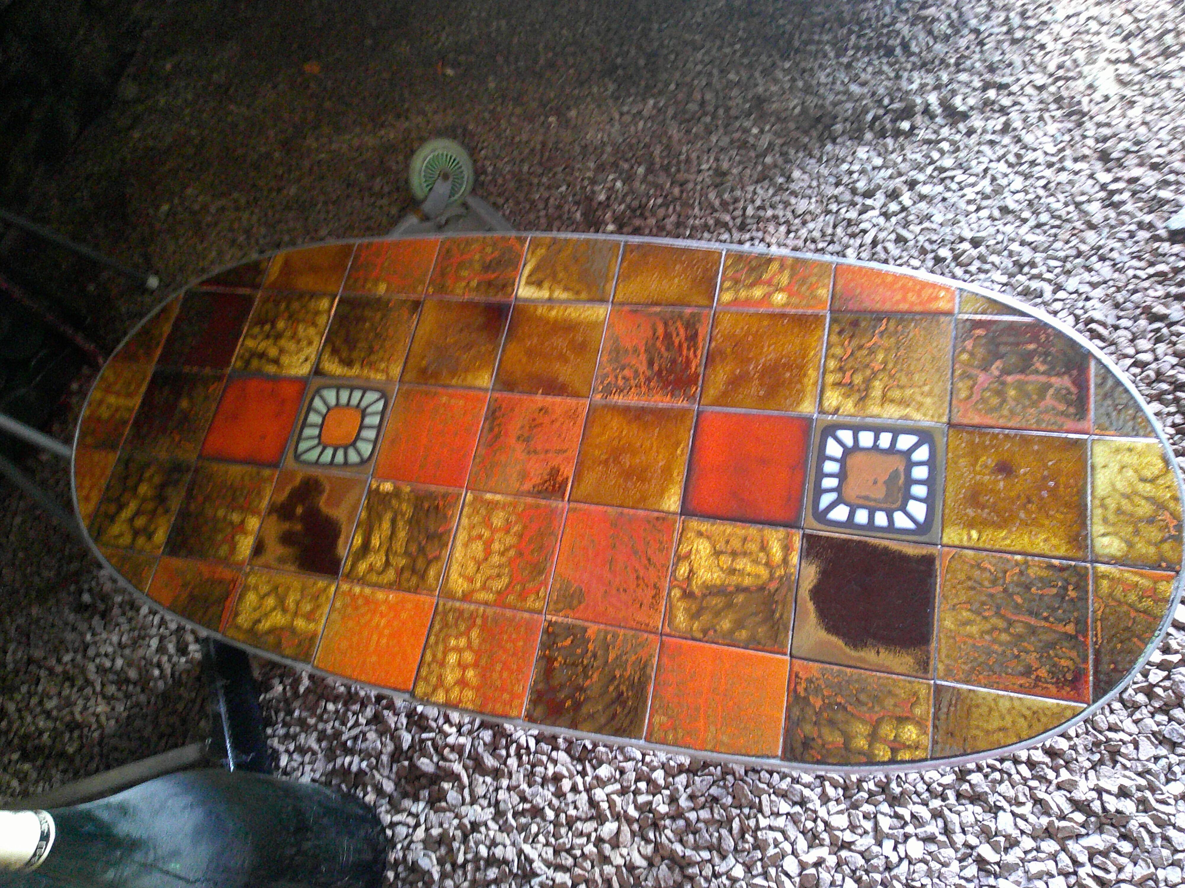 Roche & Bobois ceramic coffee table 1970