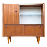 Enfilade vintage, meuble bar ancien, bibliothèque