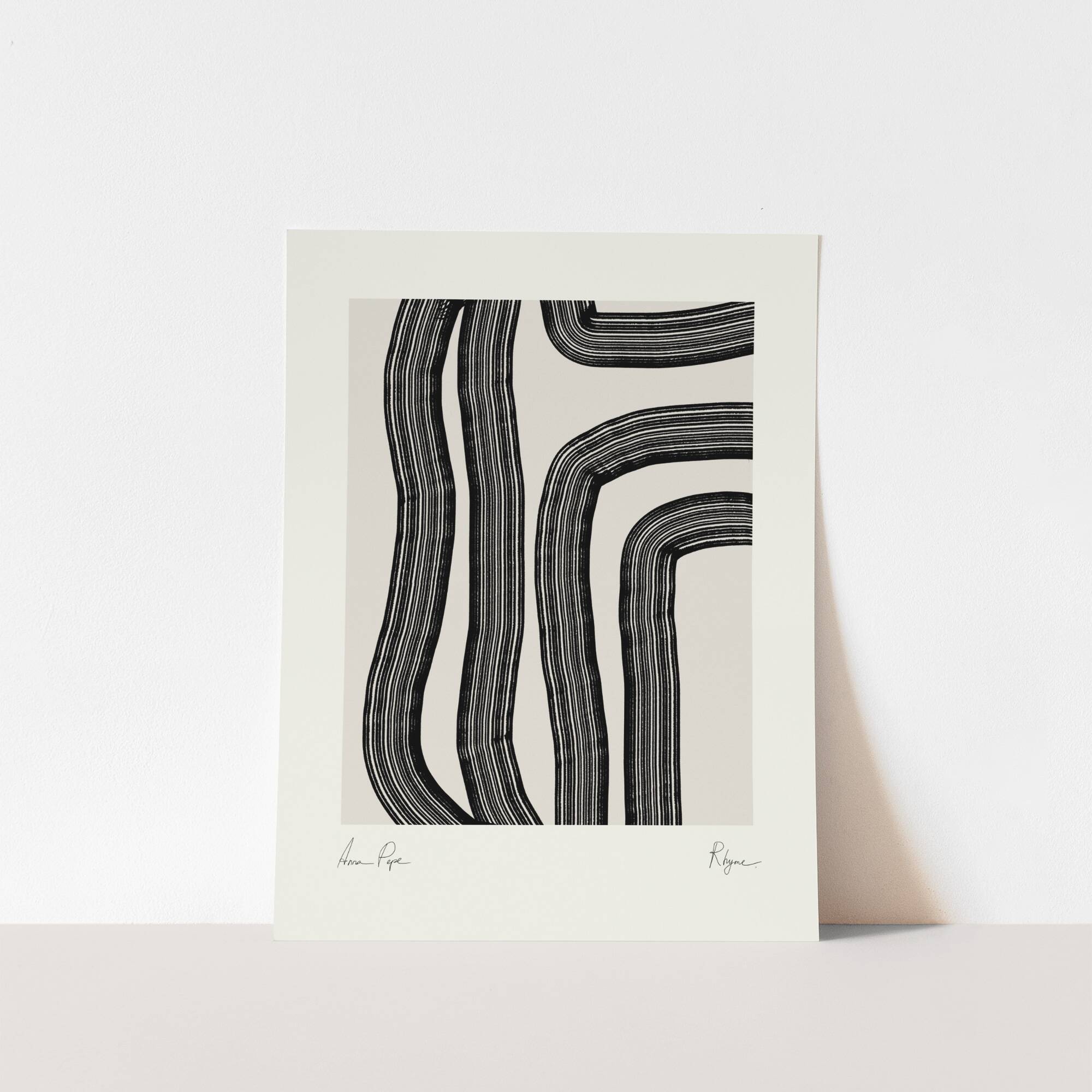 Abstract lines giclee print, 50x70cm