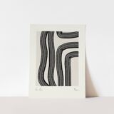 Abstract lines giclee print, 50x70cm