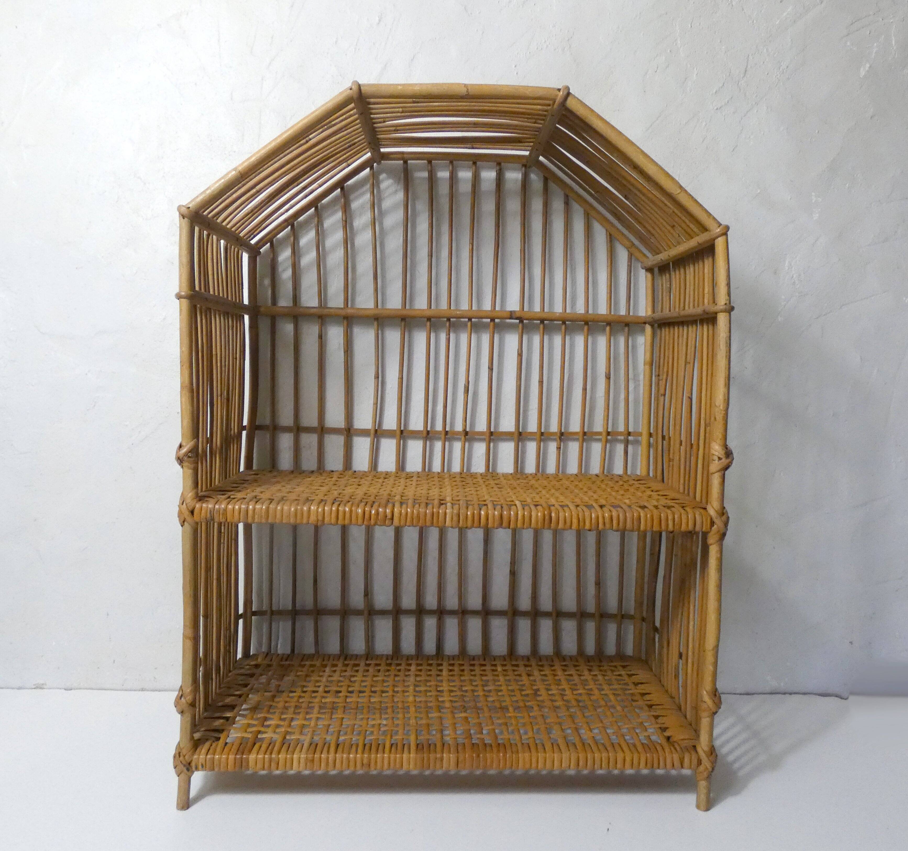 rattan shelf