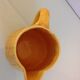 Yellow pitcher Sarreguemines Digoin vintage 60s slip