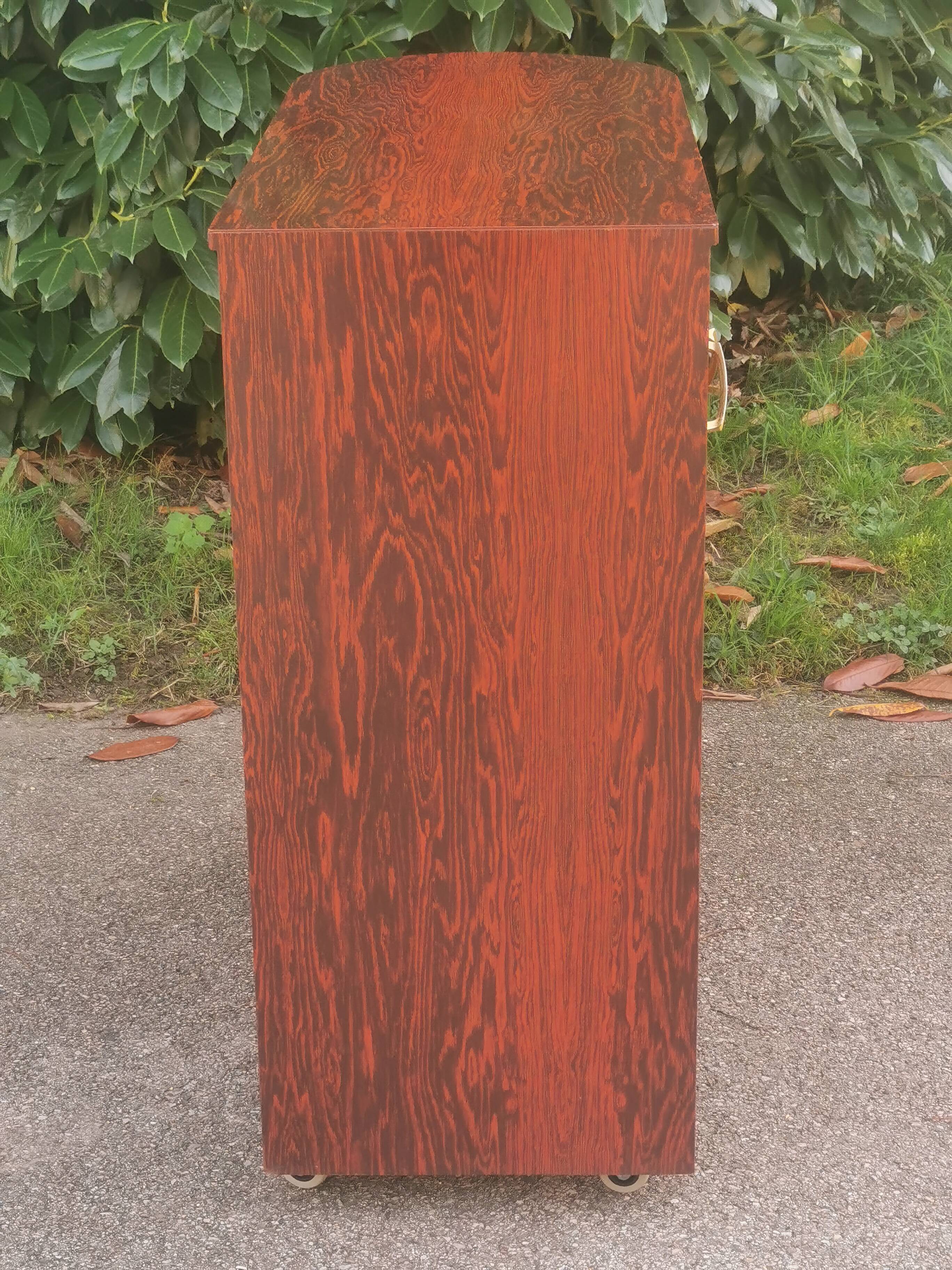 Vintage desktop furniture "flamed mahogany"