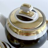 Art Deco Coffee Teapot Set with Cups