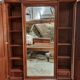 Antique Art Nouveau wardrobe with mirror – Early 20th century
