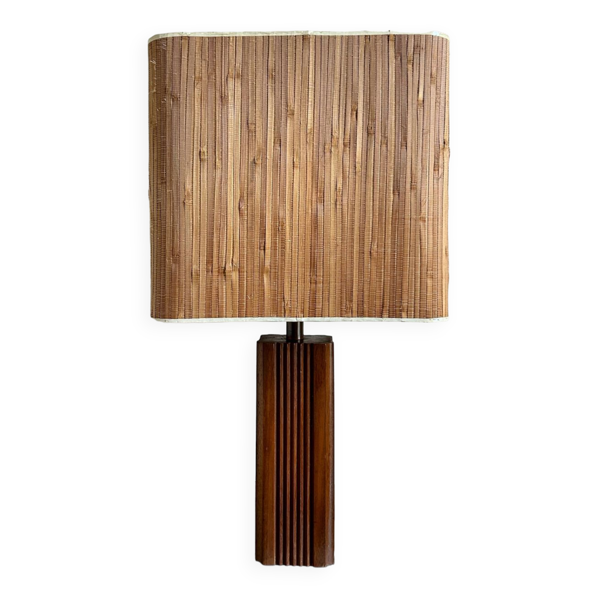 Scandinavian 70s wooden lamp