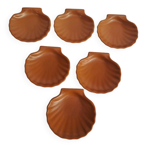 6 coupelles à coquilles St Jacques Émile Henry