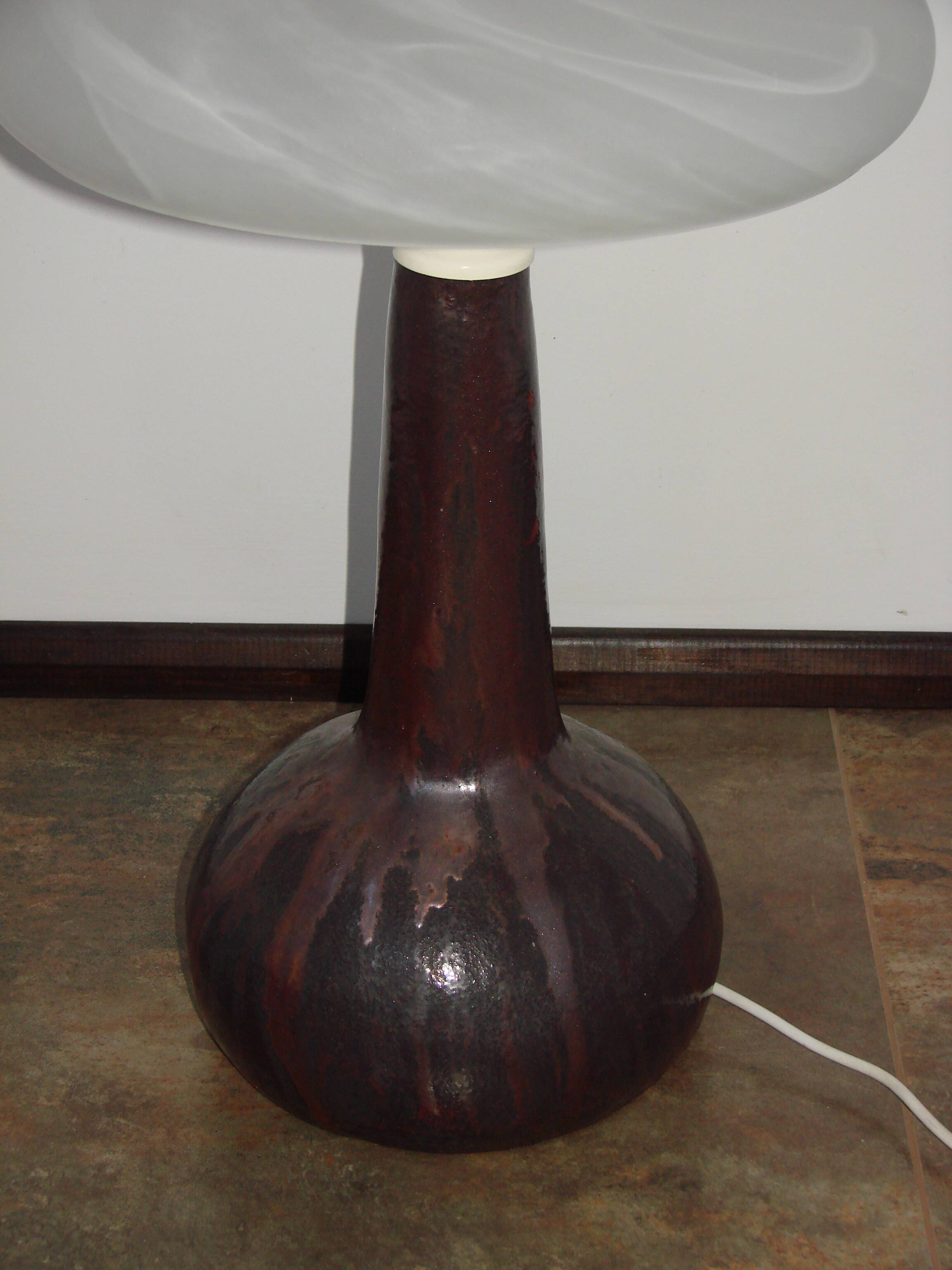 A vintage ‘Lawa’ ceramic lamp from the 1970s