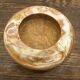 Vintage Orange Marble Ashtray Diameter 12 cm