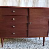 Scandinavian style wooden sideboard - 1960s