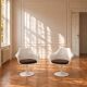 Knoll saarinen tulip swivel armchairs