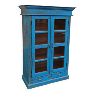 Armoire vitrée en bois