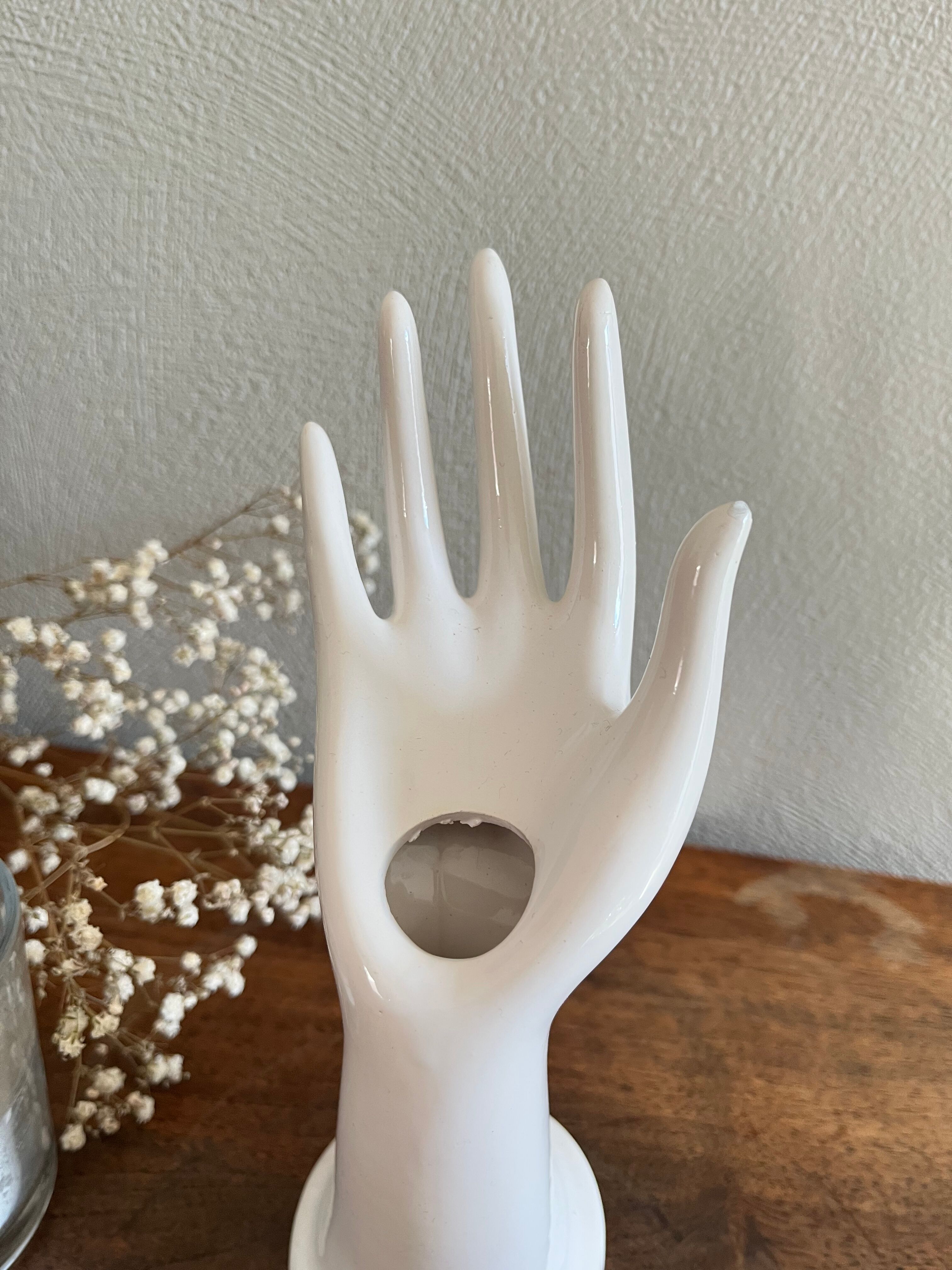 Hand ring vase vintage soliflore