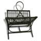 Magazines door vintage rattan green camouflage