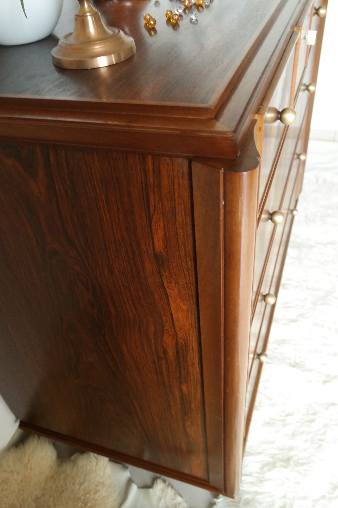 Commode art déco en palissandre et acajou