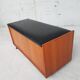 Vtg Mid Century Teak Blanket Ottoman Storage Chest Trunk Window Box Seat Bench