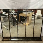 Industrial design of the 50s steel factory mirror