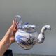 Moustiers blue ceramic teapot