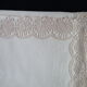 Old sheet in mestizo bis monogrammed CS Border back to crochet 2.07 x 2.90 m