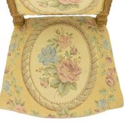 Pair of gilded wooden chairs with upholstery. Louis XVI period.