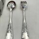 Silver-plated metal cutlery set
