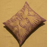 Hand-embroidered cushion