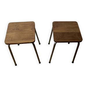 paire de tabourets formica