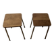 Paire de tabourets Formica