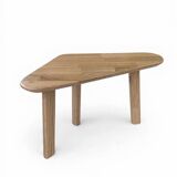 Set of low tables in oiled light oak.