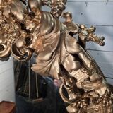 Louis XV rococo style gilded mirror, 130×100cm