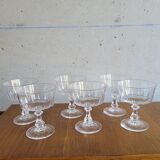 Set of 6 champagne glasses