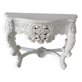 Baroque console in solid wood