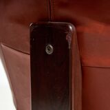 Leather lounge chair by jean gillon for probel (mk10185)