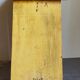 Art-populaire workshop stool in patinated painted wood