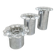 Vintage chrome and glass flower wall sconces