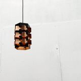 Danish copper pendant light from the mid-century by Lyfa, 1960s.