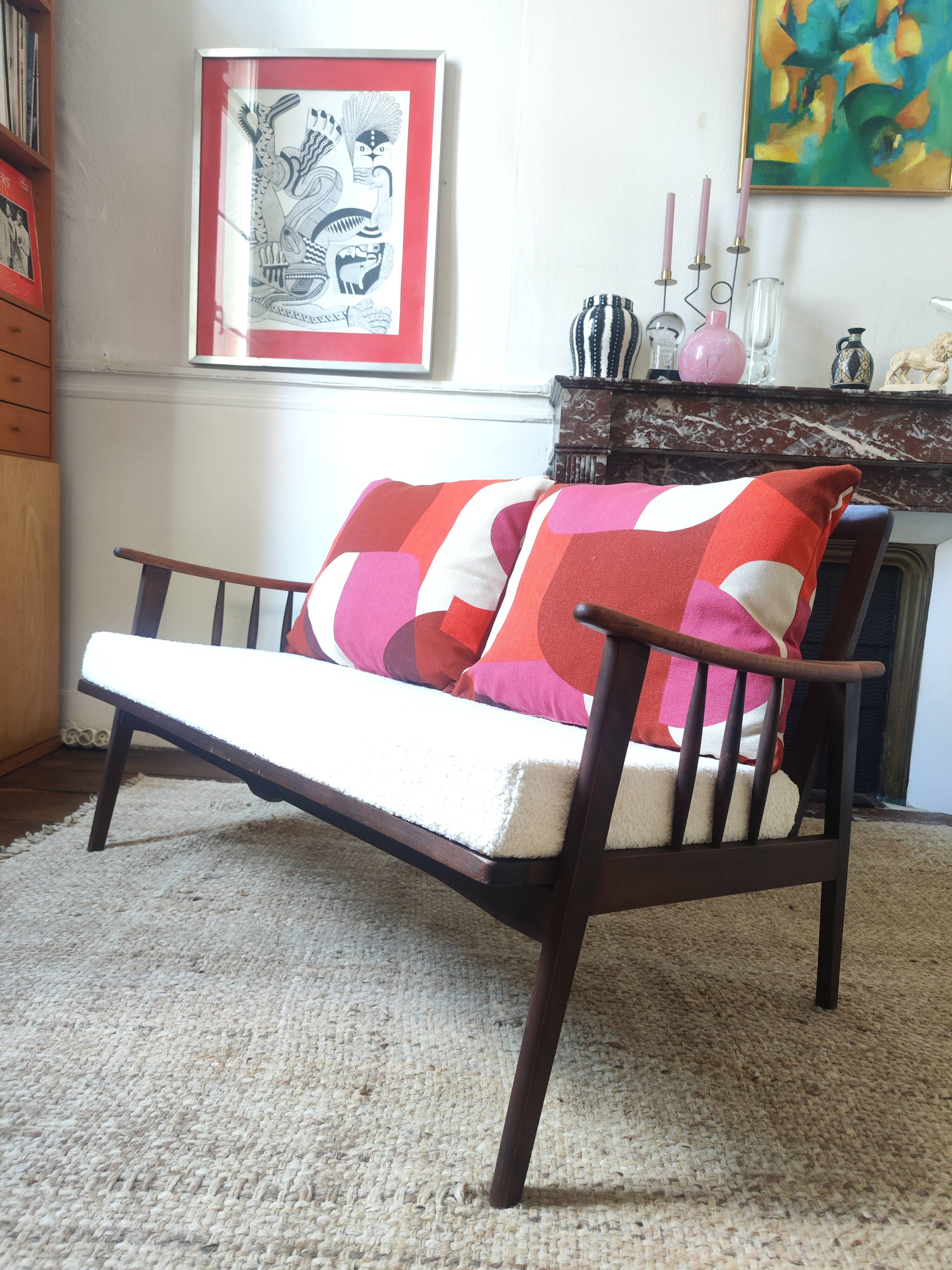 Scandinavian-style bench