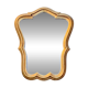 Miroir mural vintage en résine dorée
